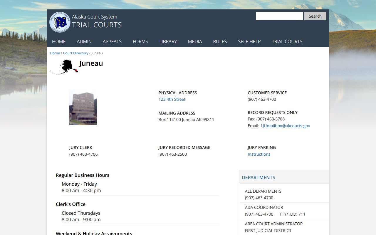 Juneau Court - Hoonah-Angoon Census Area Divorce Records