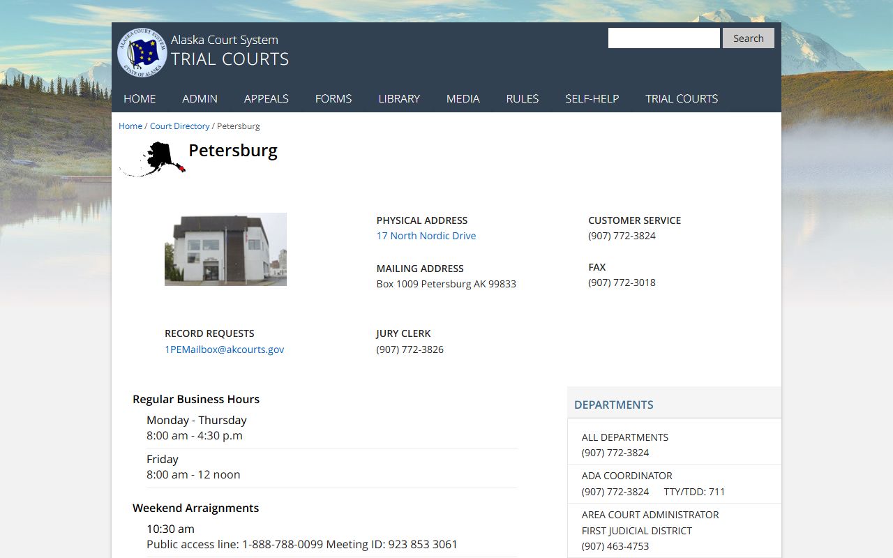 Petersburg Court Directory - Petersburg Borough Divorce Records